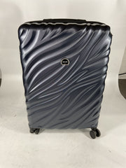Delsey Alexis Lightweight Luggage Set, Double Wheel Hardshell Suitcases, Expandable Spinner Suitcase with TSA Lock and Carry On to Delsey Alexis Lightweight Luggage, Double Wheel Hardshell Suitcases, Expandable Spinne - Navy/Checked-Medium 25-Inch