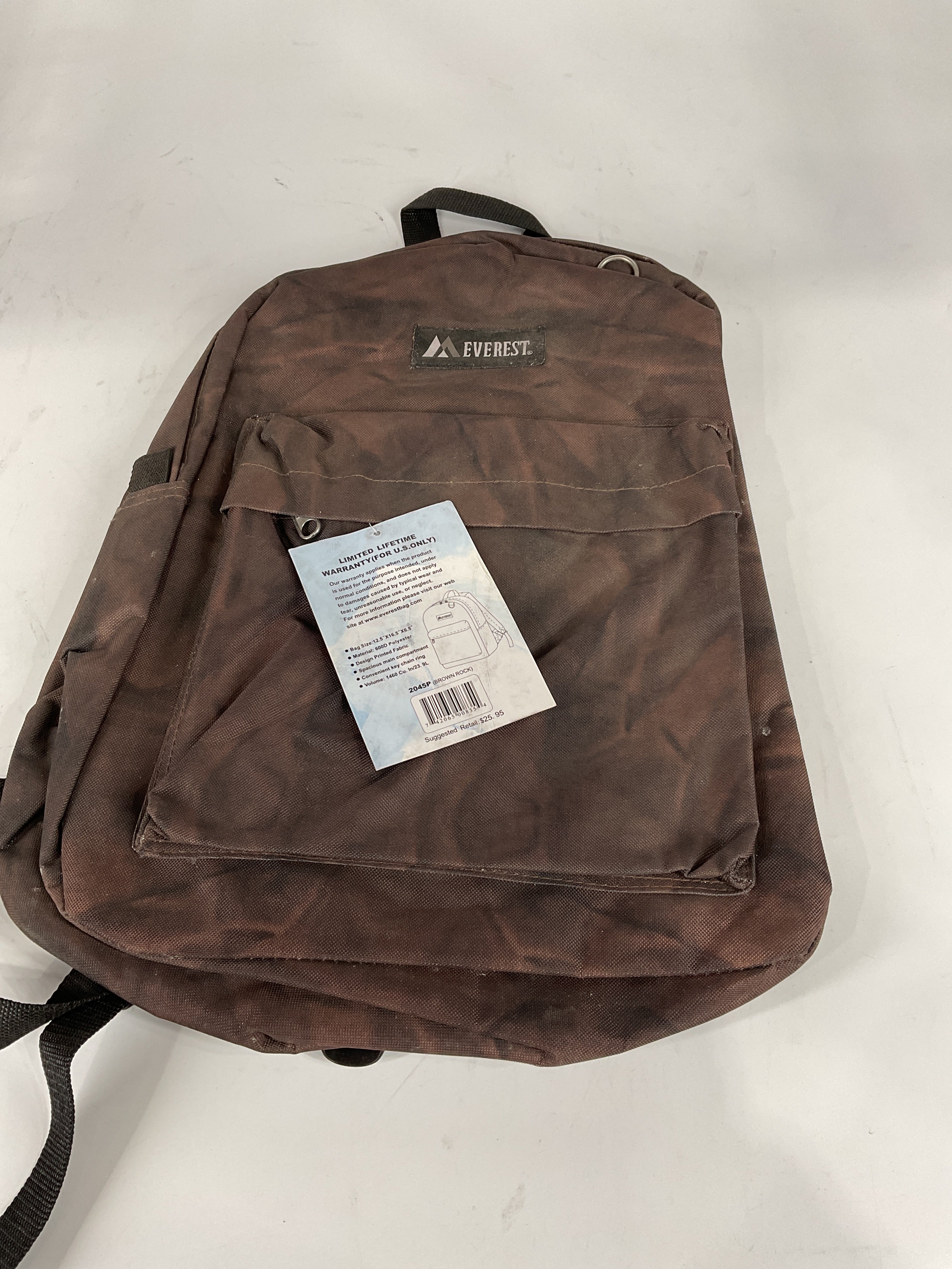 Everest Luggage Classic Backpack - Brown Rock/One Size