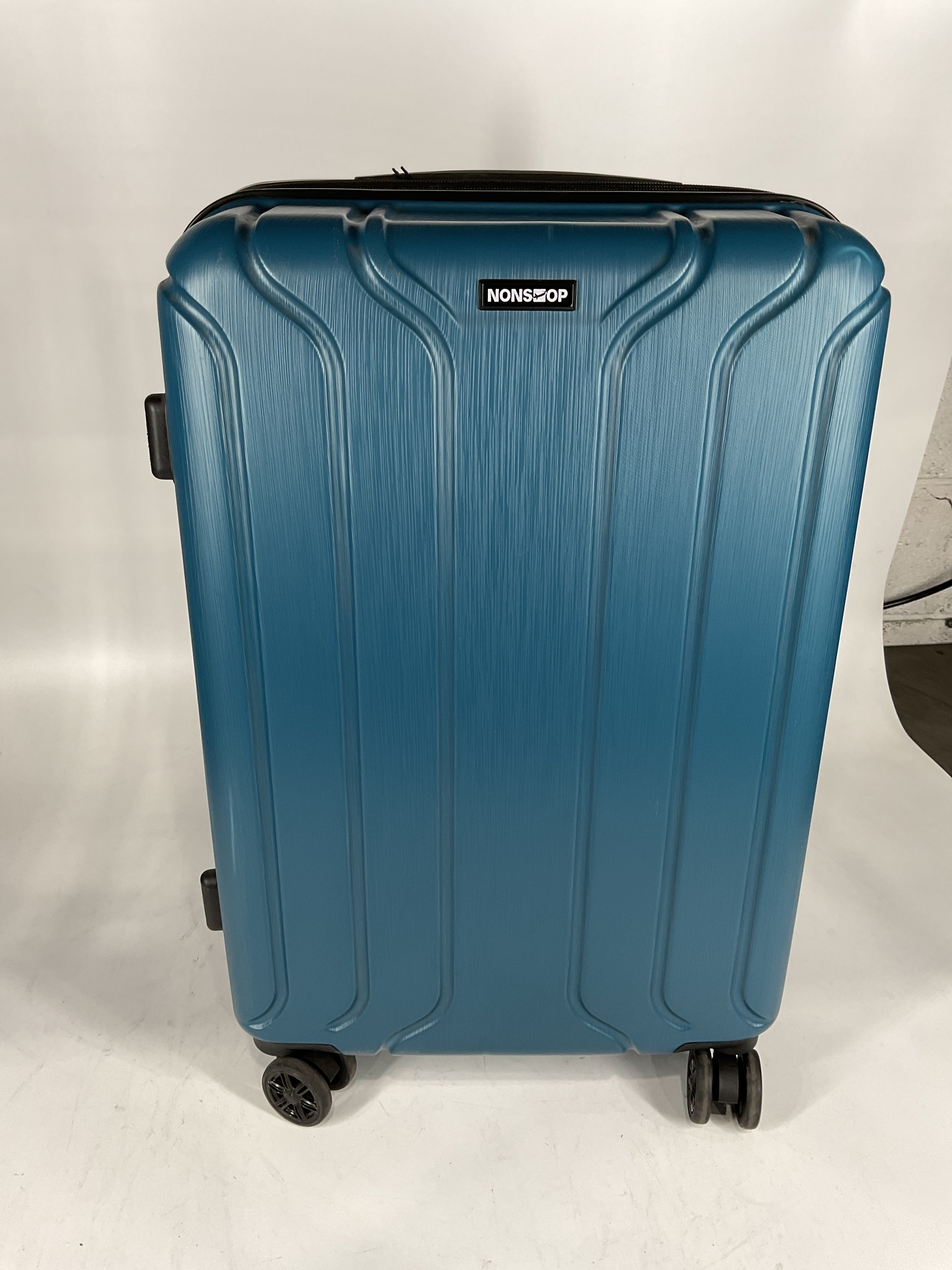 NONSTOP NEW YORK Luggage Expandable Spinner Wheels hard side shell Travel Suitcase Set 3 Piece Lightweight, TSA Lock, Double USB Port + 2 packing cubes - Teal/3-Piece Set (20/24/28)