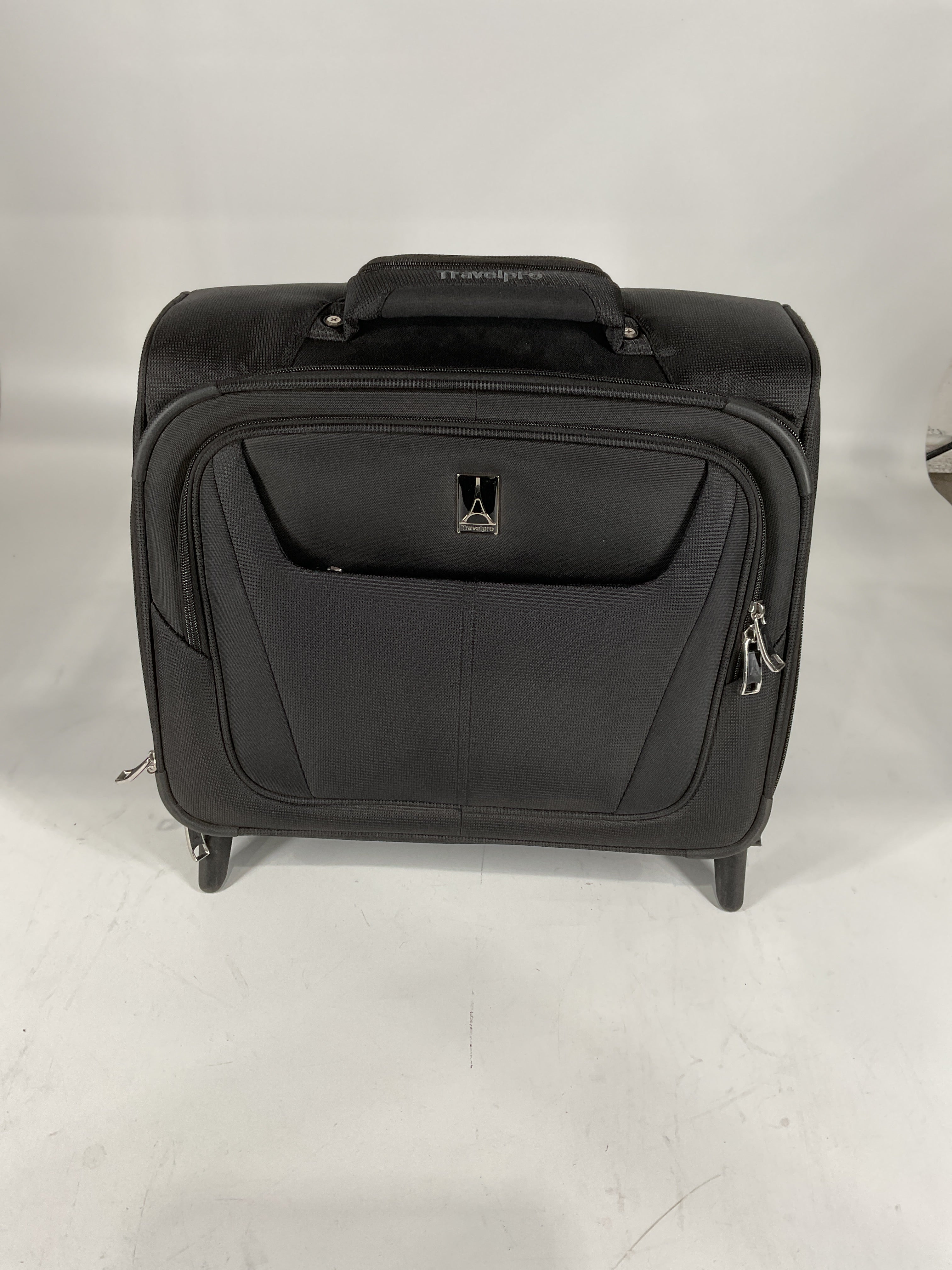 Travelpro Maxlite 5 Softside Lightweight Rolling Underseat Tote Upright 2 Wheel Bag, Men and Women - Black/16-Inch