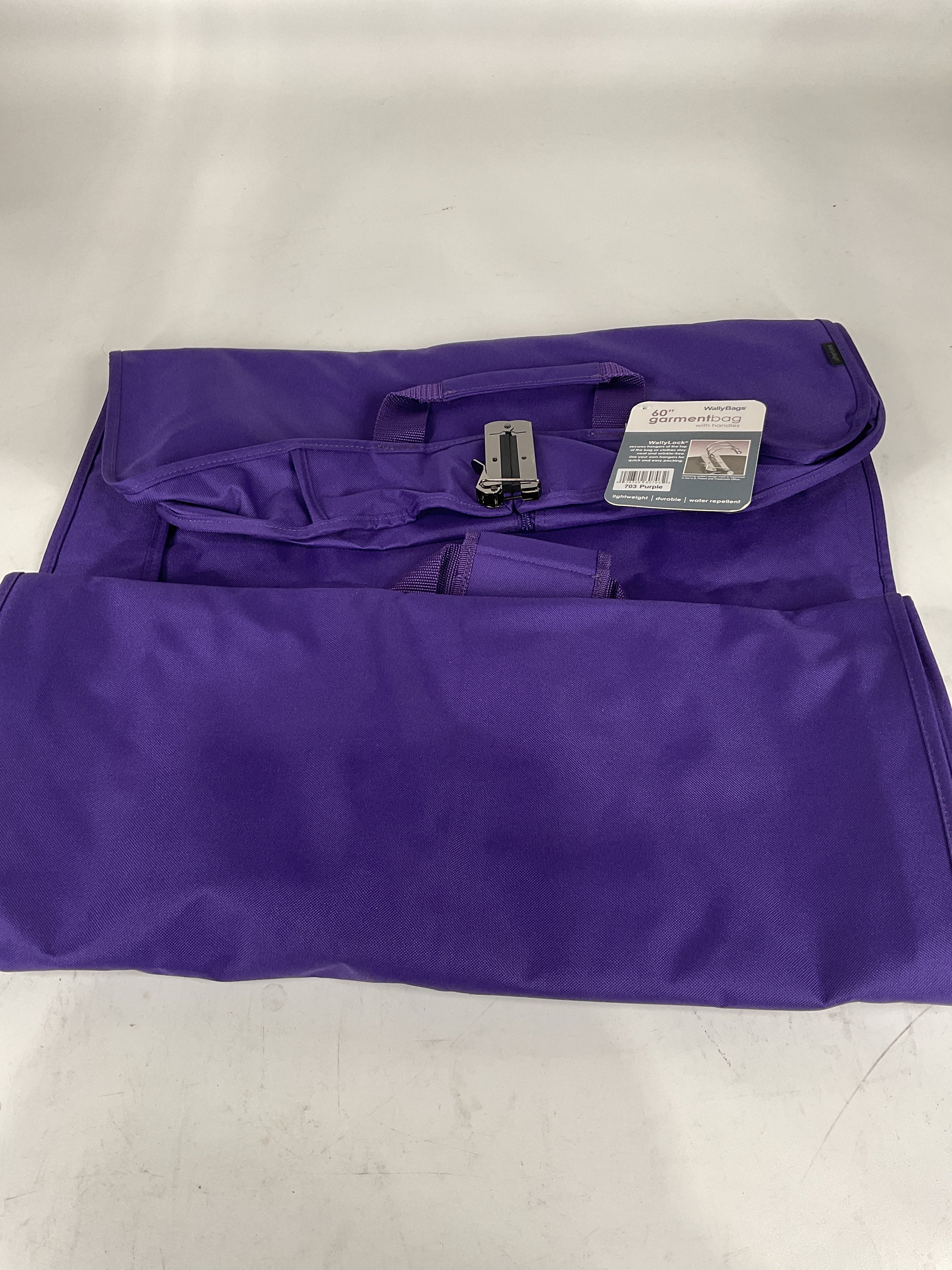 WallyBags® 60” Deluxe Travel Garment Bag - Purple/60-Inch