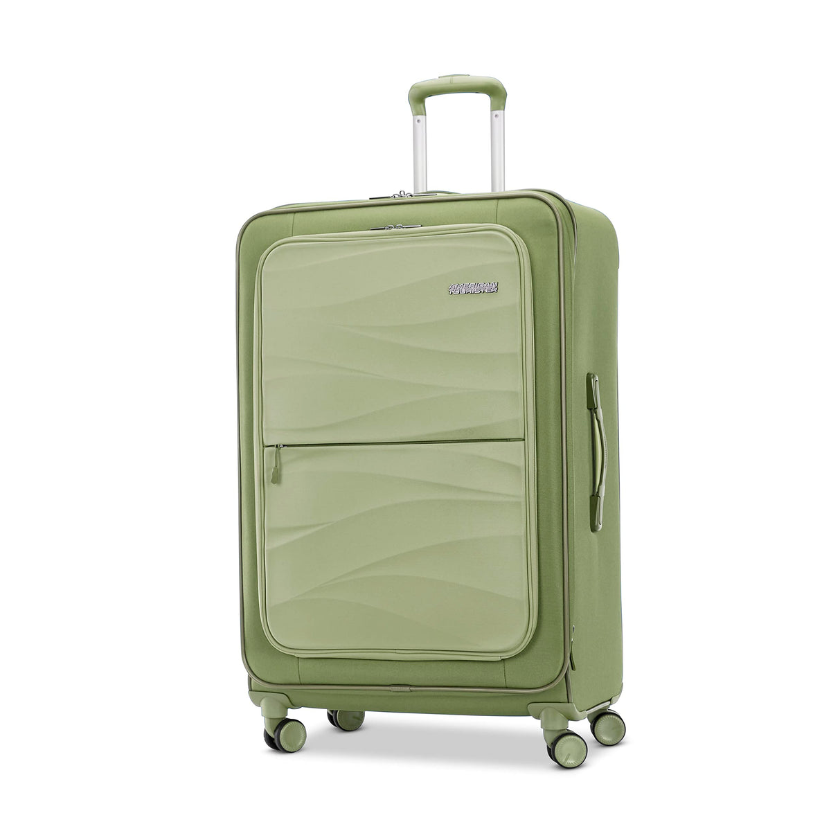 American Tourister Cascade Softside 4 Wheel Spinner, TSA Lock, Lightweight Suitcase, Men and Women U1