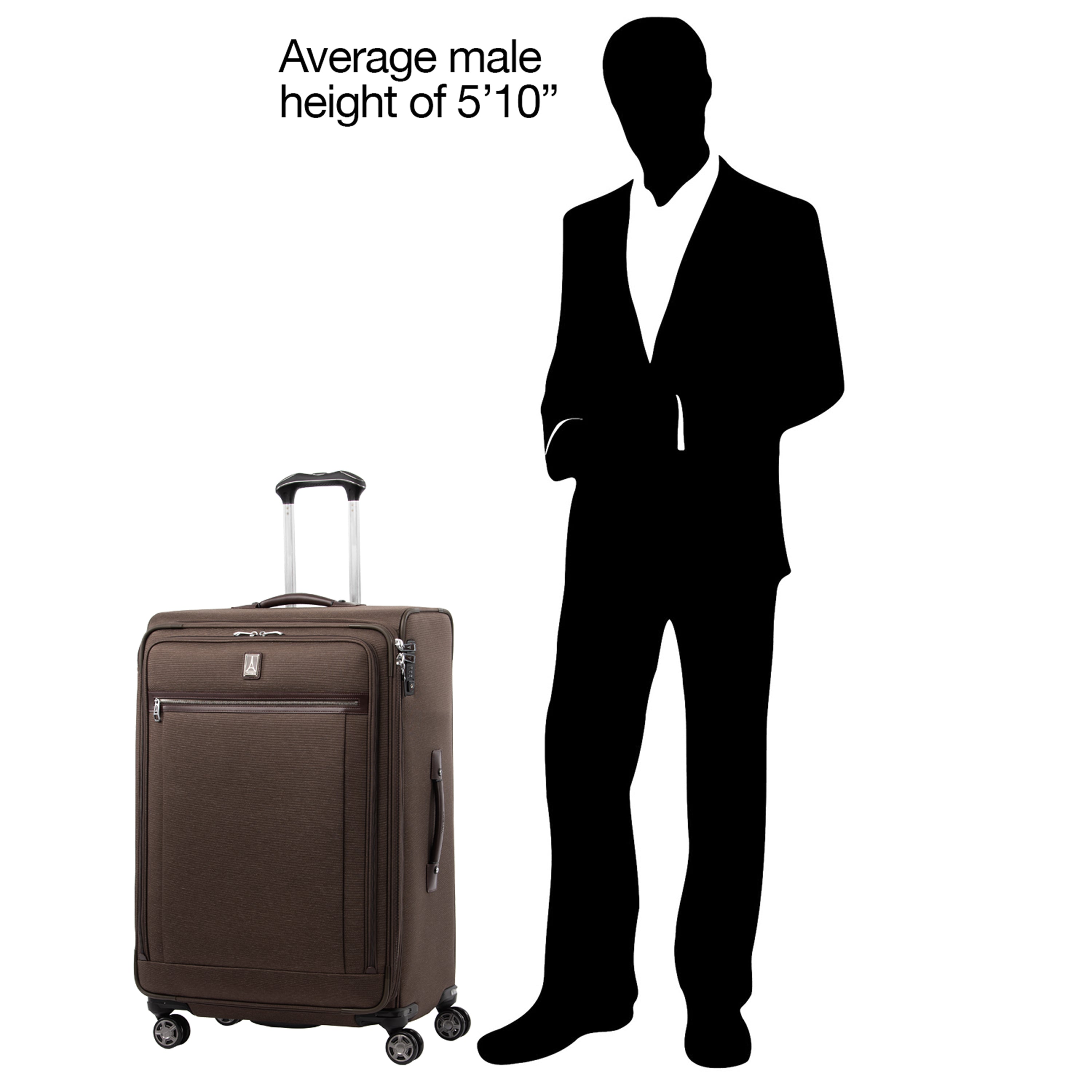 Travelpro Platinum Elite Softside Expandable Luggage, 8 Wheel Spinner Suitcase, USB Port, Suiter, Men and Women U1